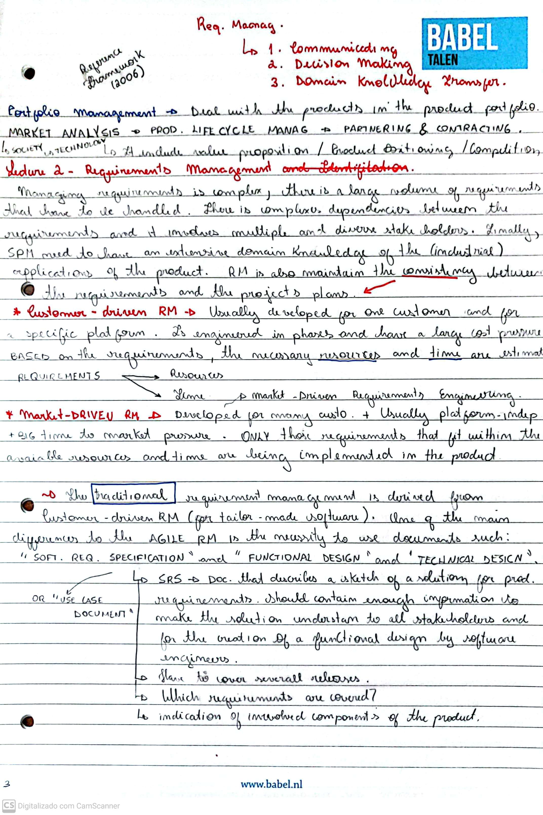 Página de caderno com anotações manuscritas